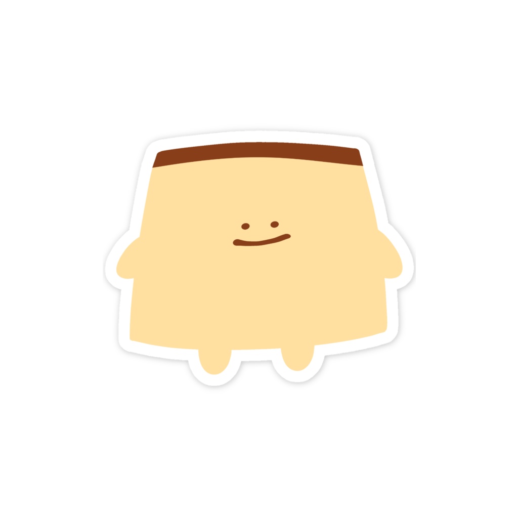 ぷりんちゃんスマホステッカー