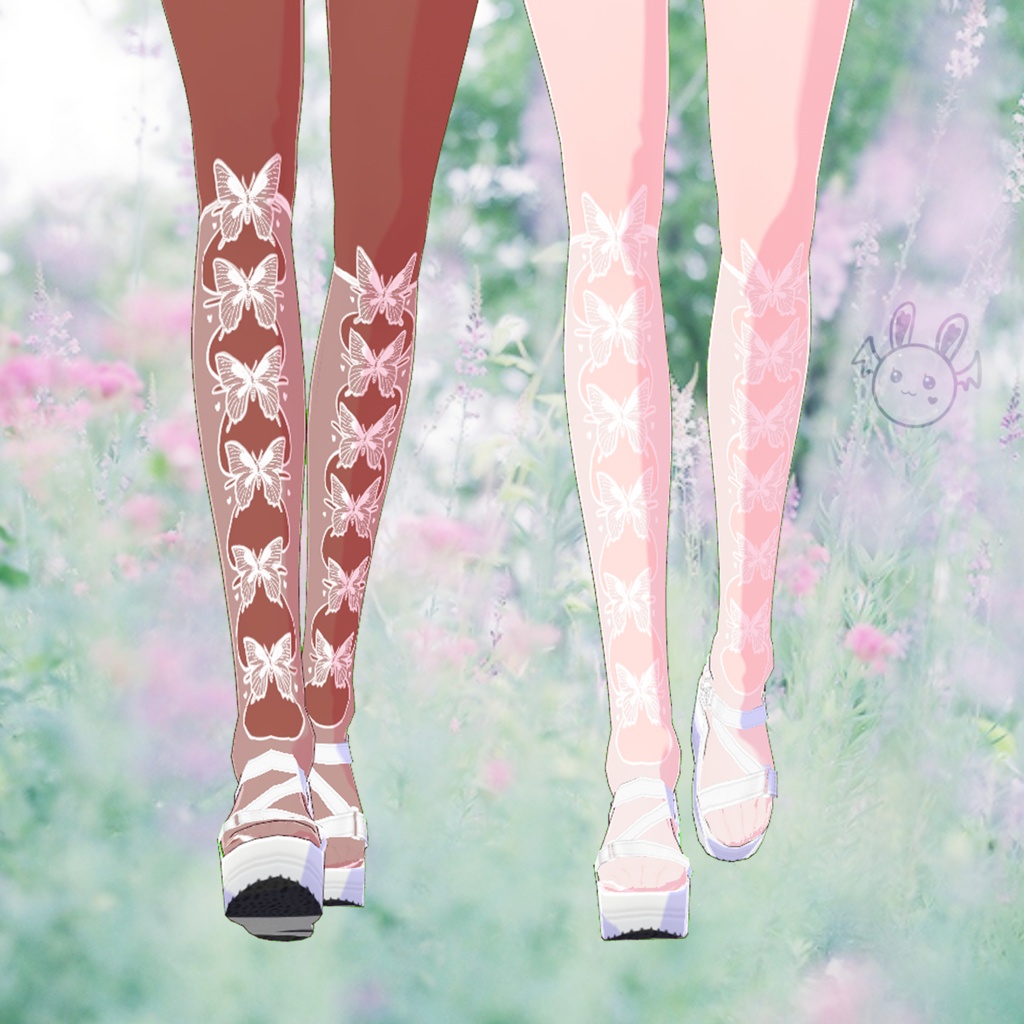 🦋 Vroid Butterfly Egirl Knee high socks/ Stockings🦋
