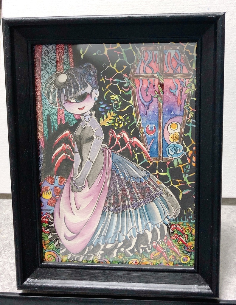 額入り原画/黒婦人