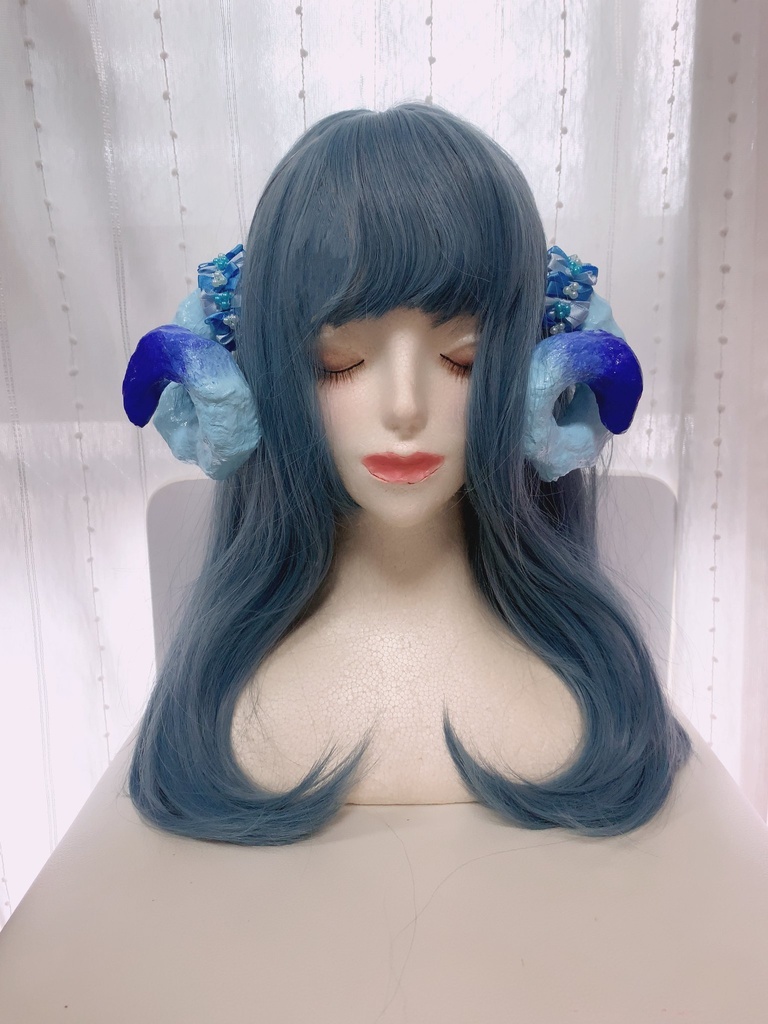 青系まきまき羊ツノ