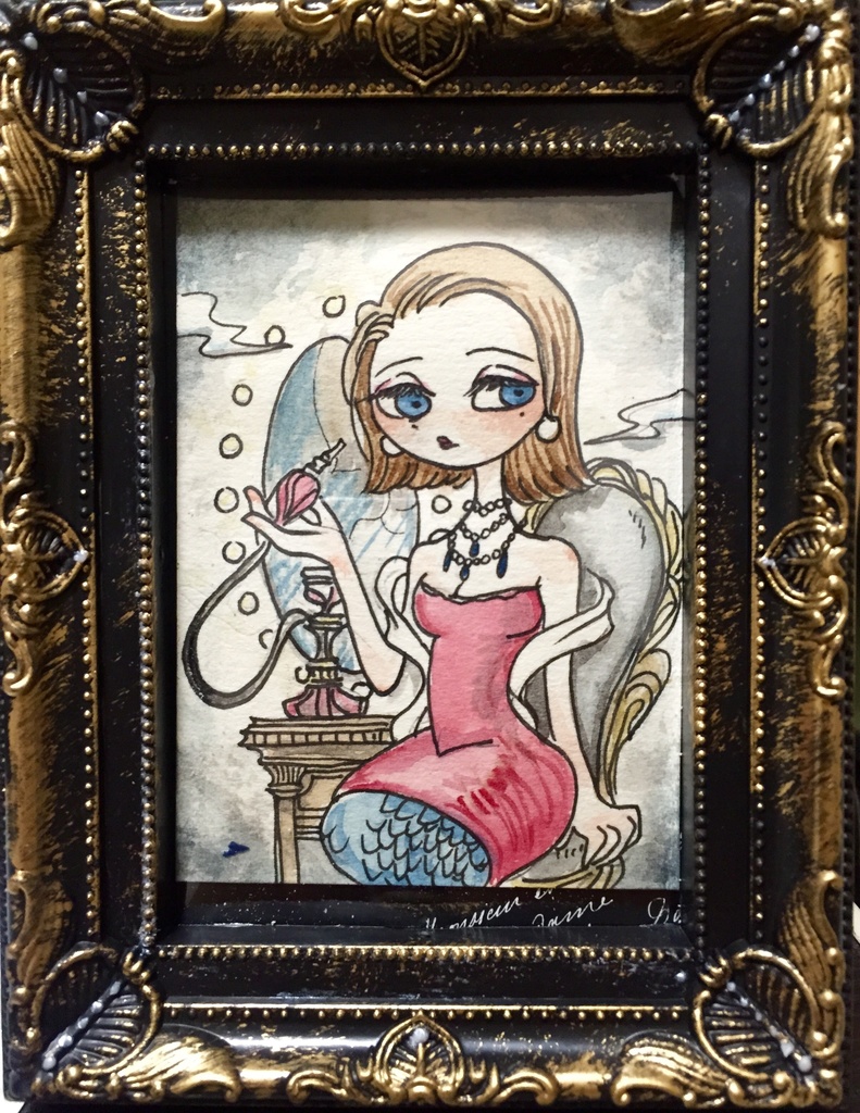 【水彩原画】秘密の歌姫