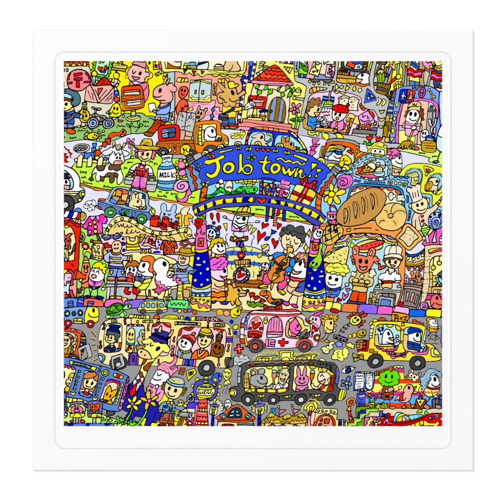 Jobtownオリジナルステッカー