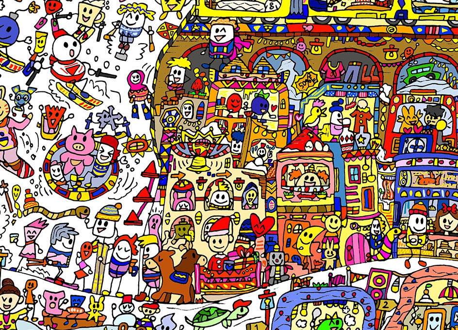 ゆきだるまランド (iPhoneケース - iPhone 5 / SE)