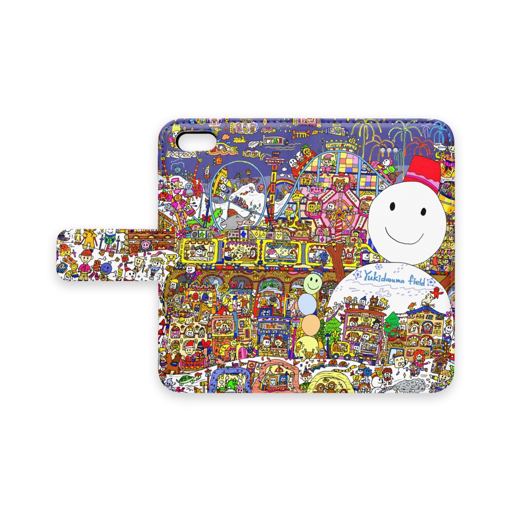 ゆきだるまランド (iPhoneケース - iPhone 5 / SE)