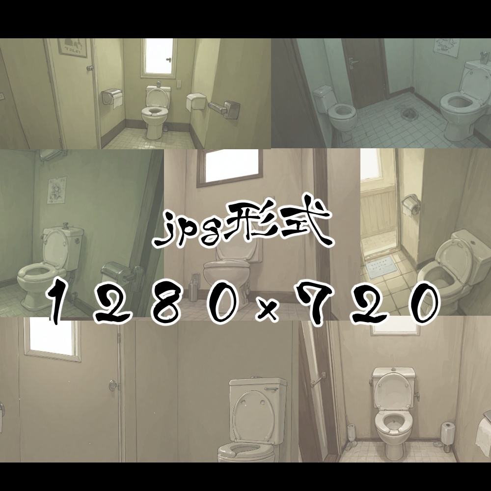 【無料!背景素材】お手洗い【50点】