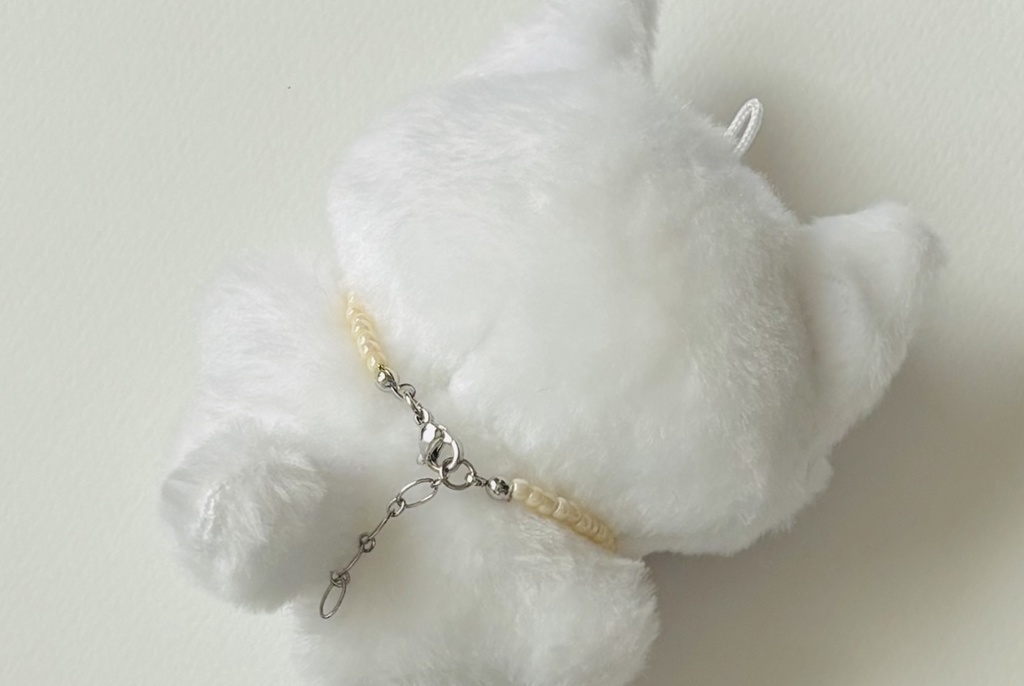 ビーズのさくらんぼのネックレス