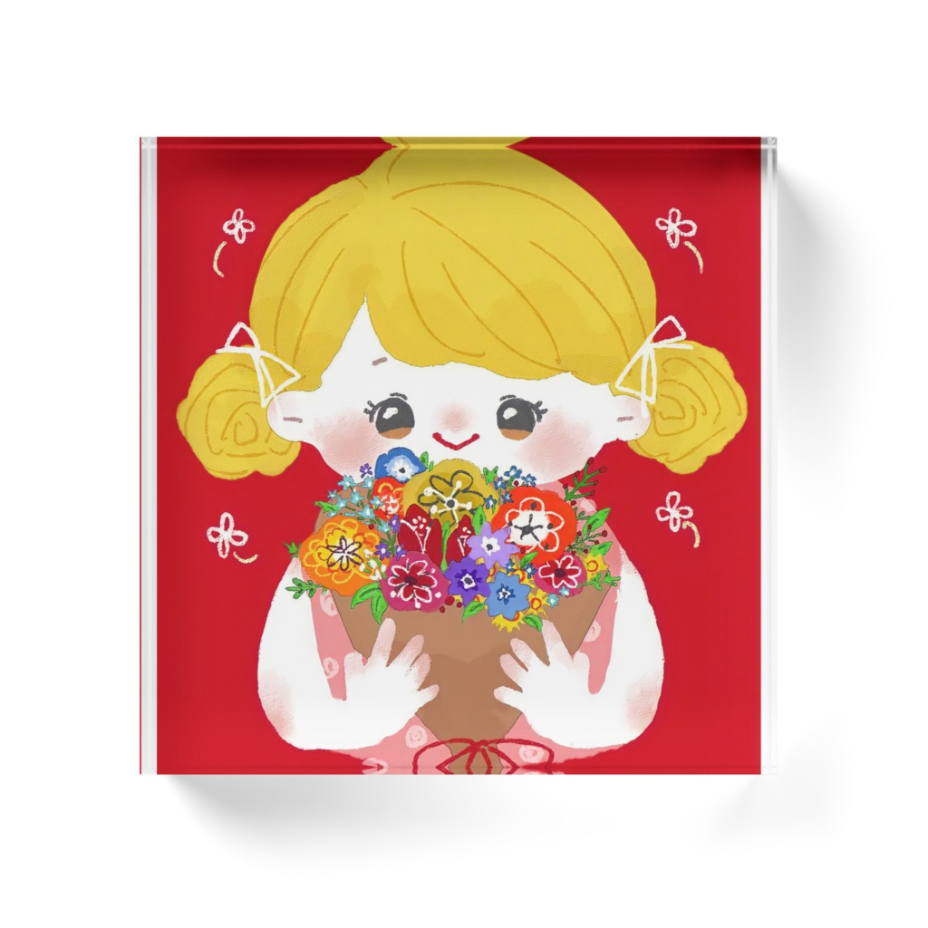 カラフルガール アクリルブロック