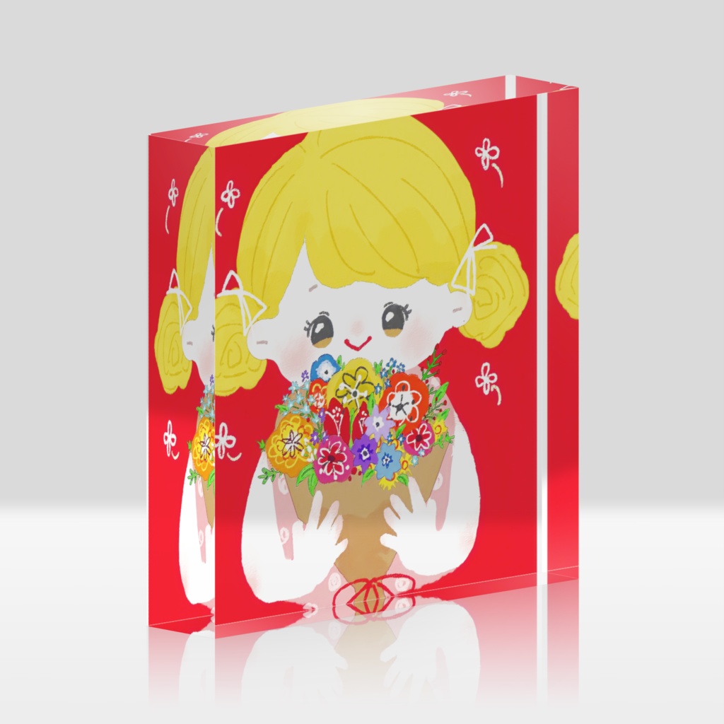 カラフルガール アクリルブロック