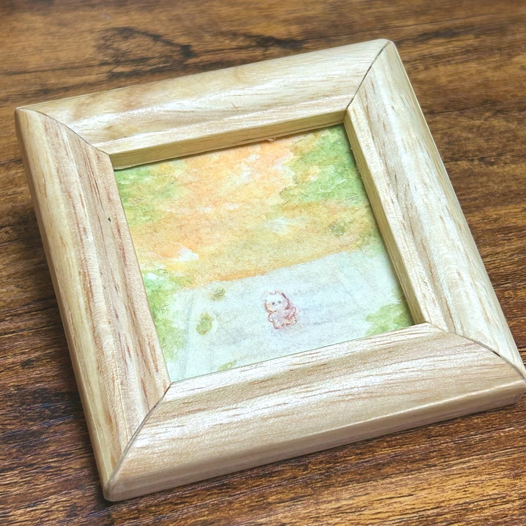 ミニ額付きイラスト