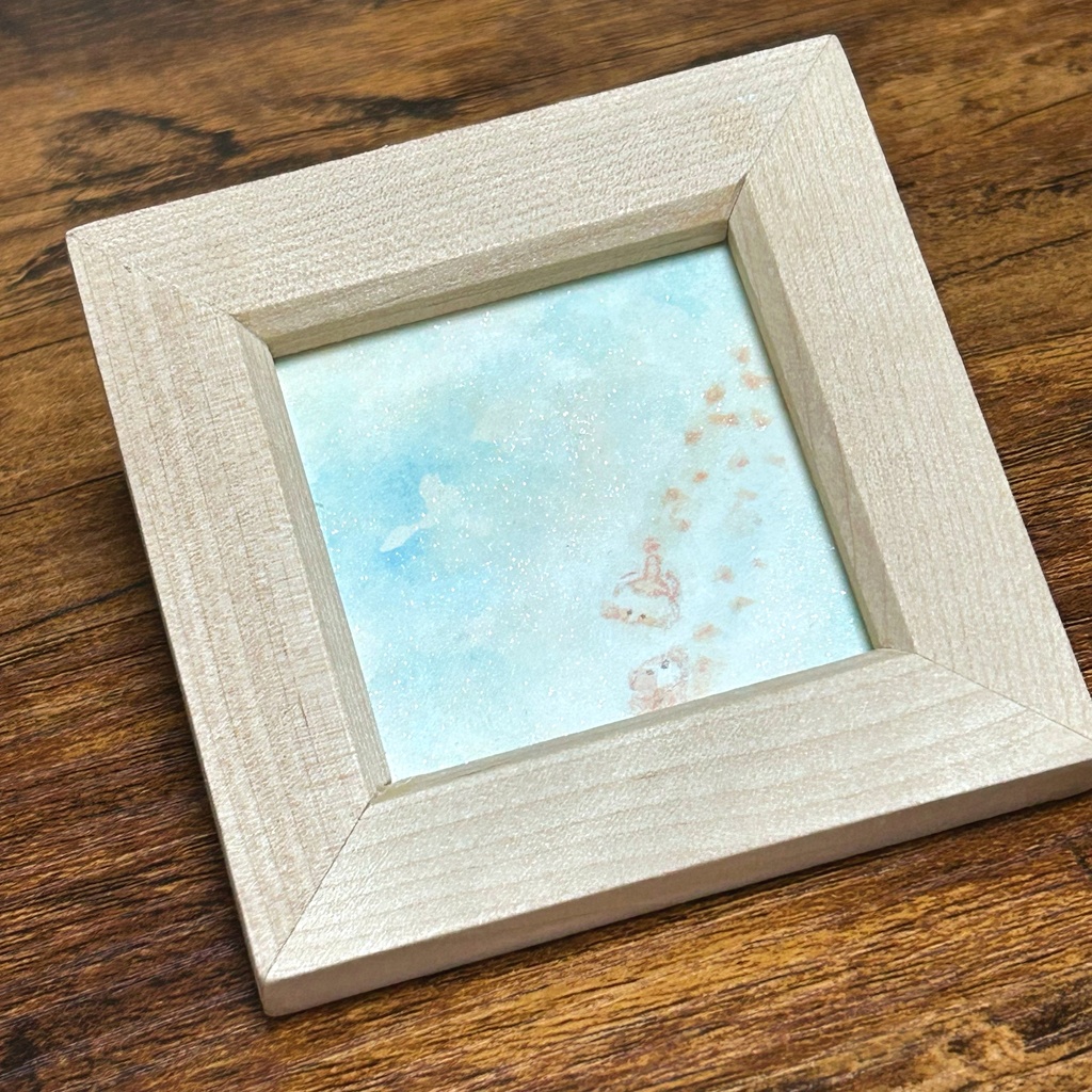 ミニ額付きイラスト