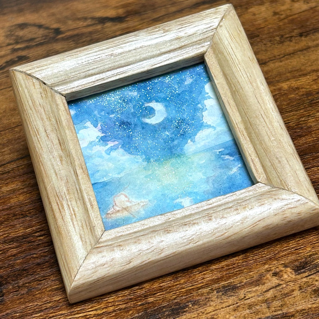 ミニ額付きイラスト