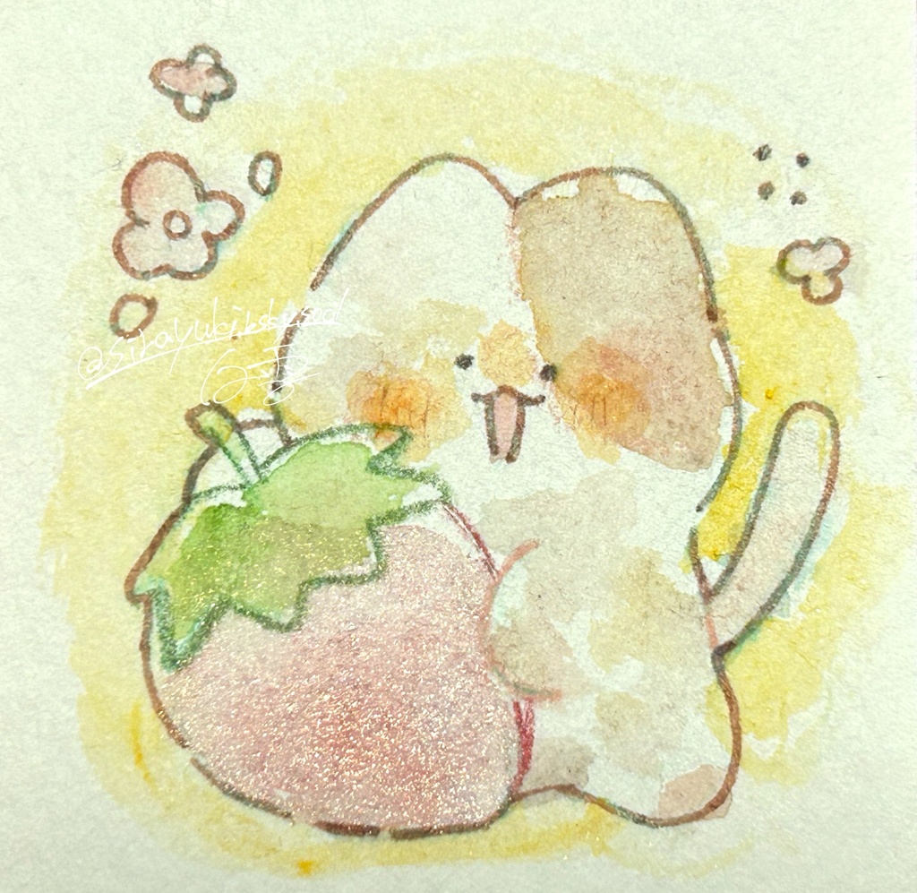 みけもちといちご