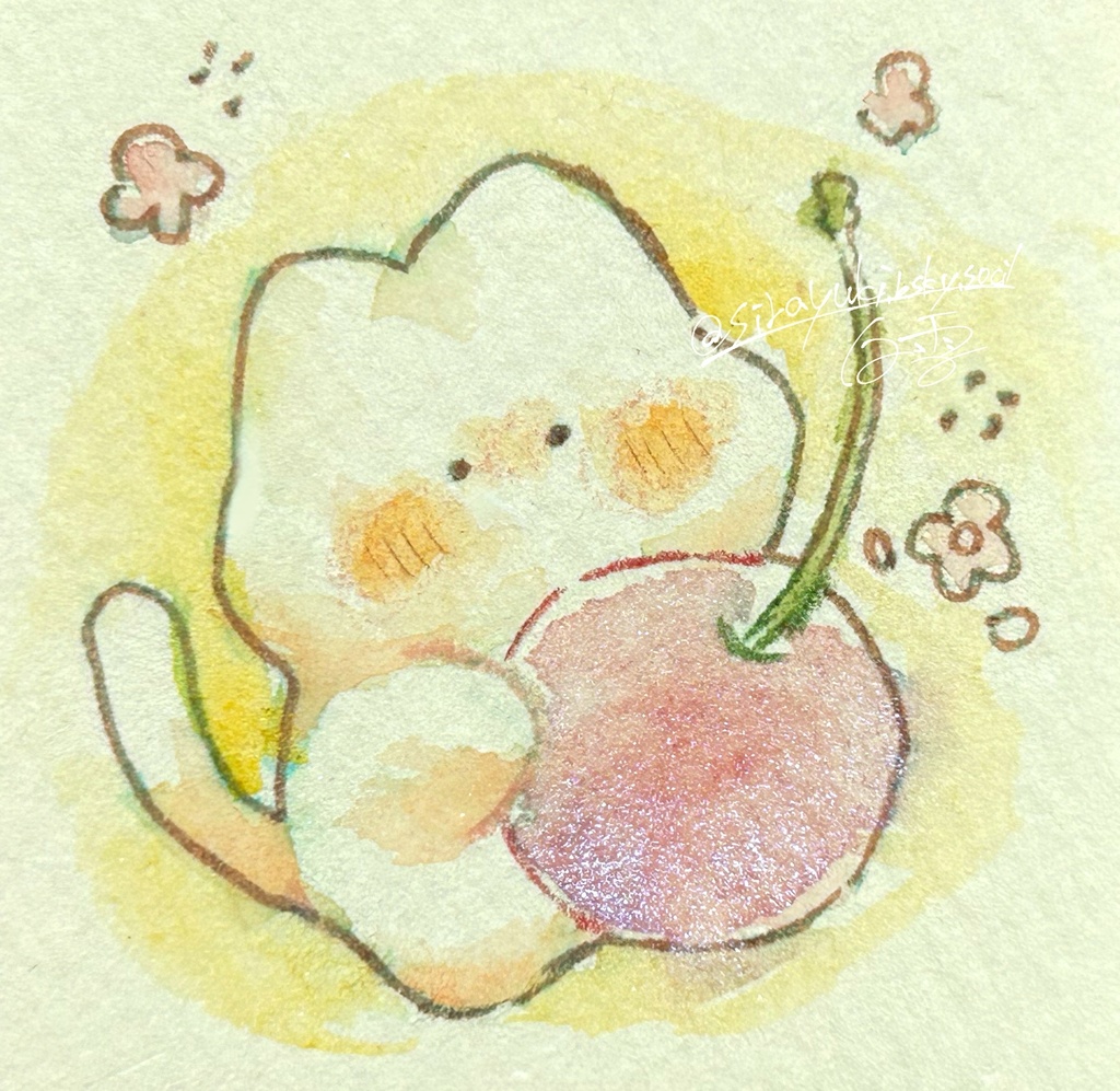 しろもちとさくらんぼ