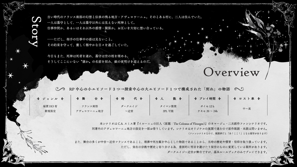 【CoCシナリオ集】『幻想綺譚宿命論』【書籍版】 SPLL:P107340