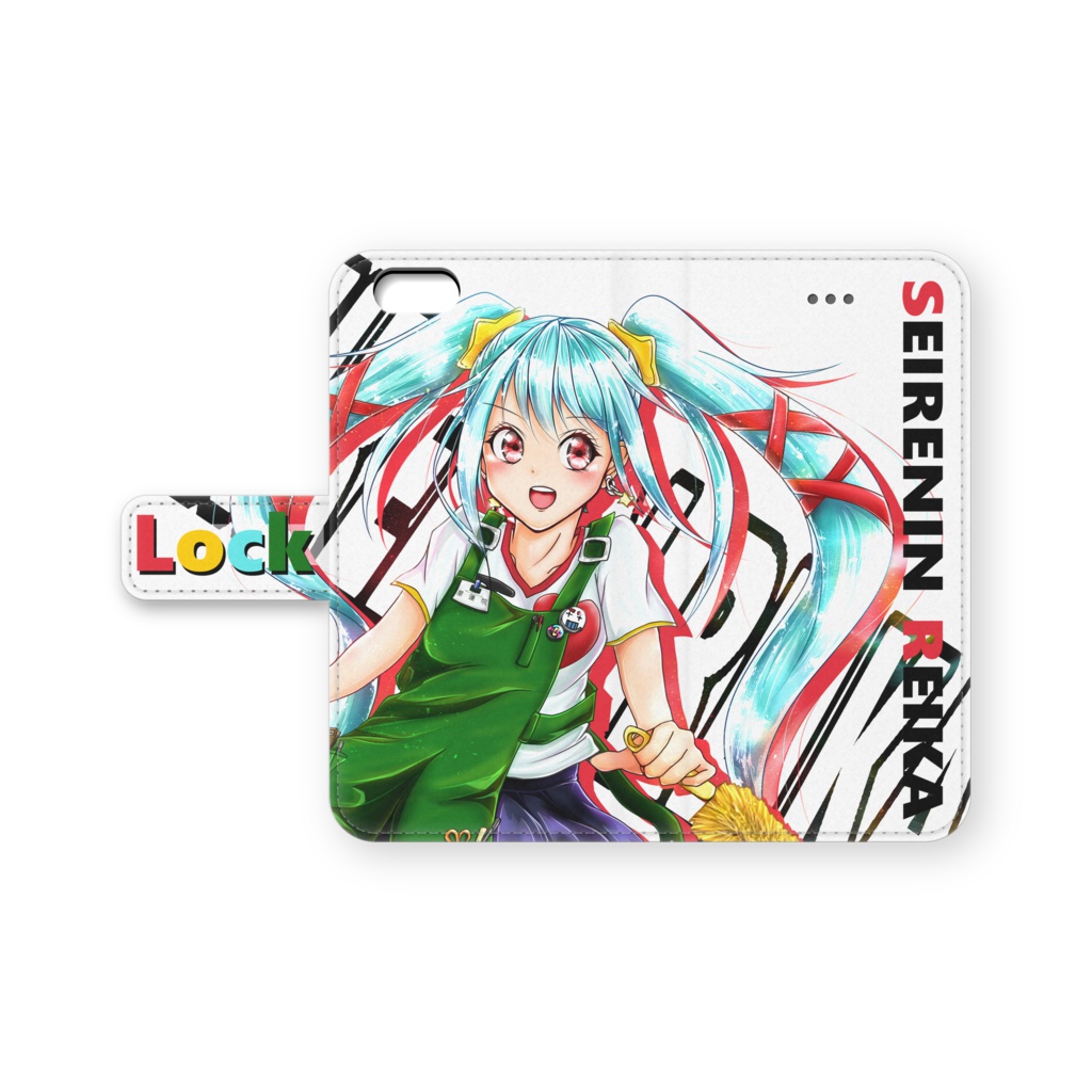 麗華 手帳型iPhoneケース 白