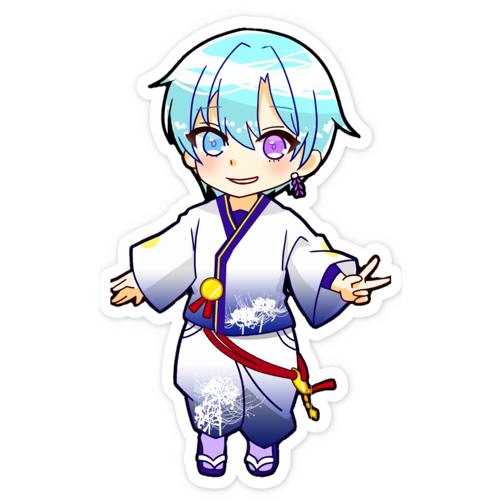 電球ミニキャラスマホステッカー