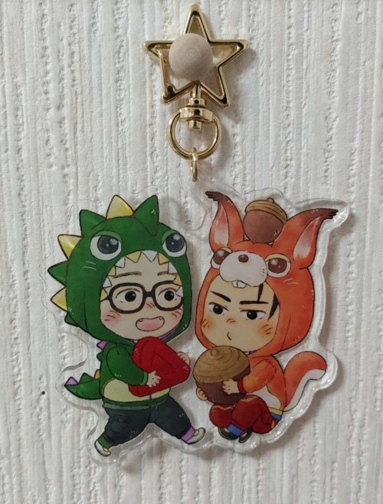 🐿️🦖アクリルキーホルダー
