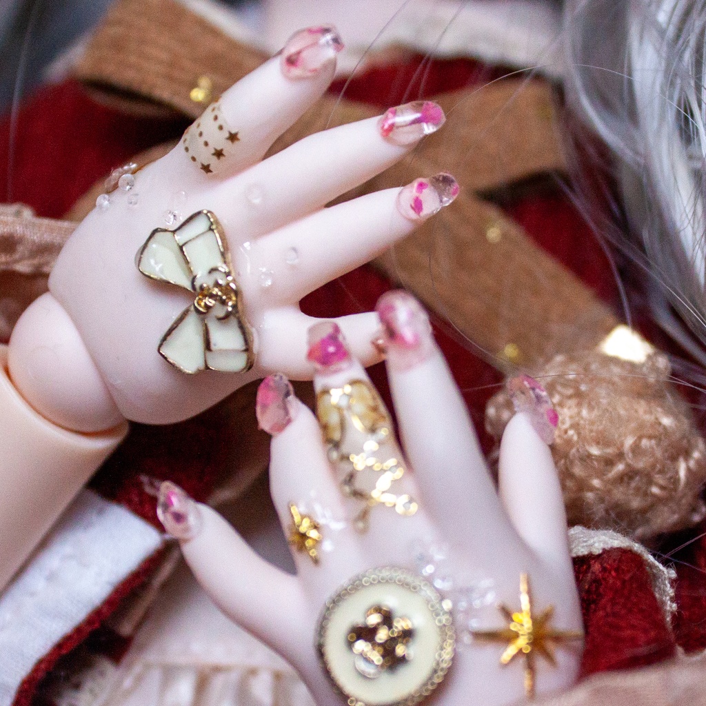 【ゆぴっこりんく】MDD向けネイルハンド セミホワイト肌