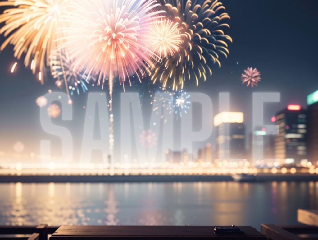 【背景/風景】花火(5パターン)