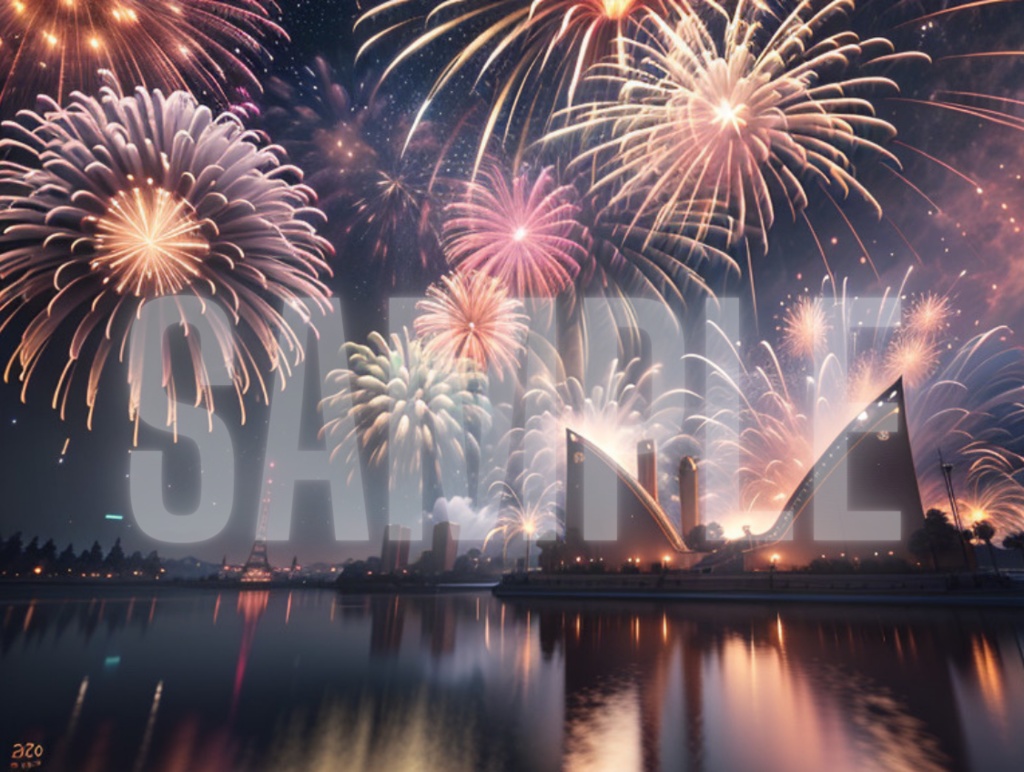 【背景/風景】花火(5パターン)