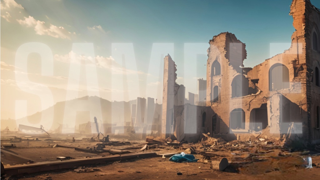 【背景】荒廃/廃墟(5パターン)