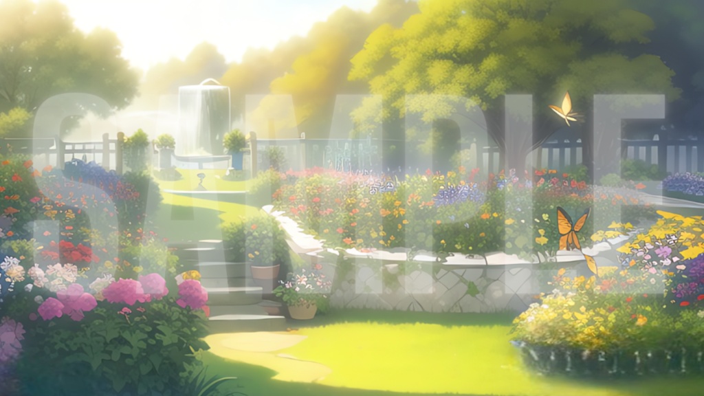 【背景】庭園(6パターン)