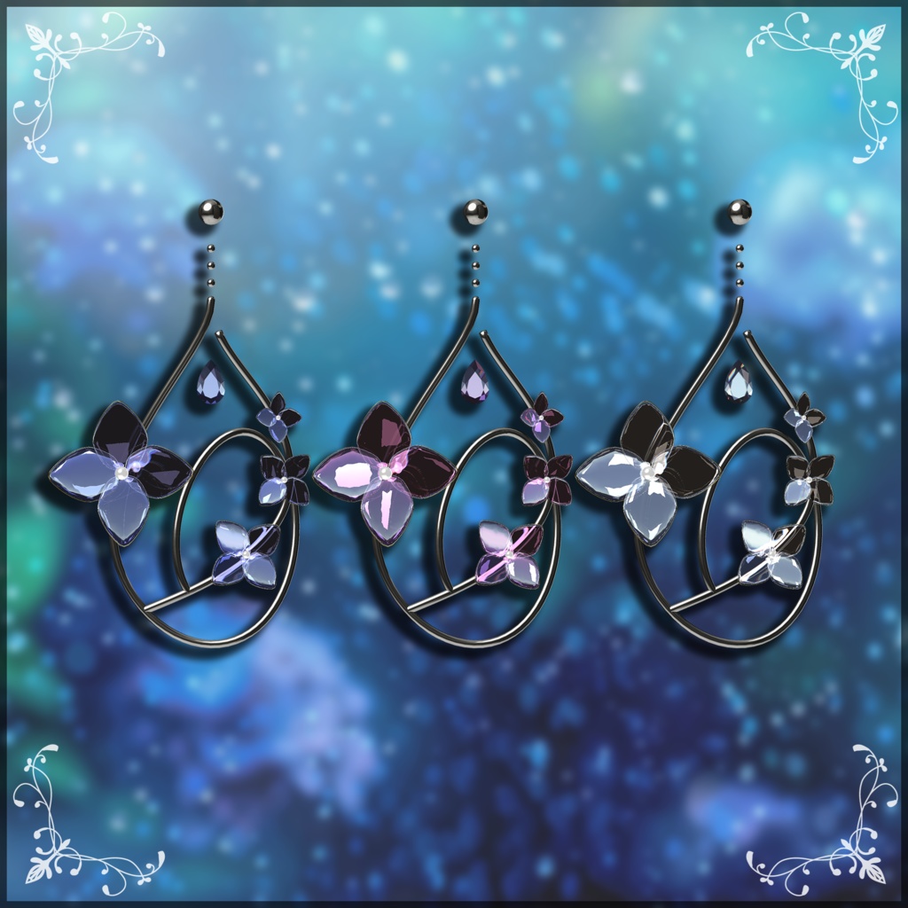 【無料】hydrangea earring【VRchat】