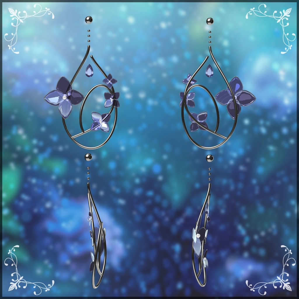 【無料】hydrangea earring【VRchat】
