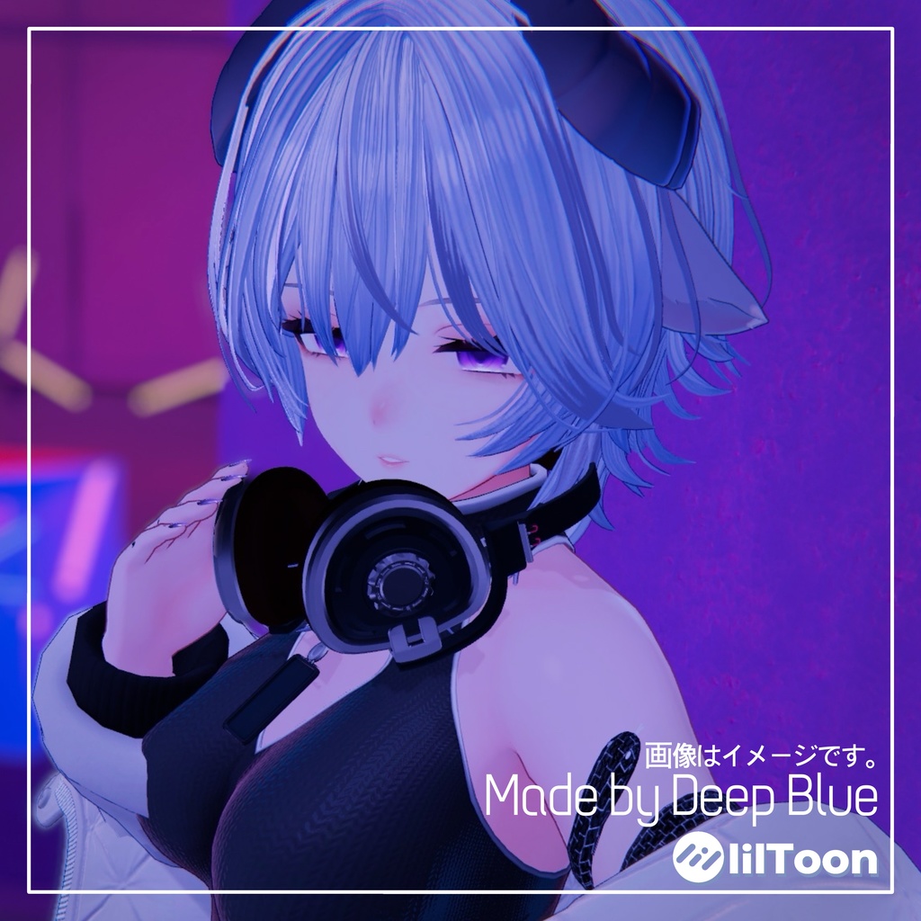 STRANDER BucketHat&Headphone Set【Deep Blue】