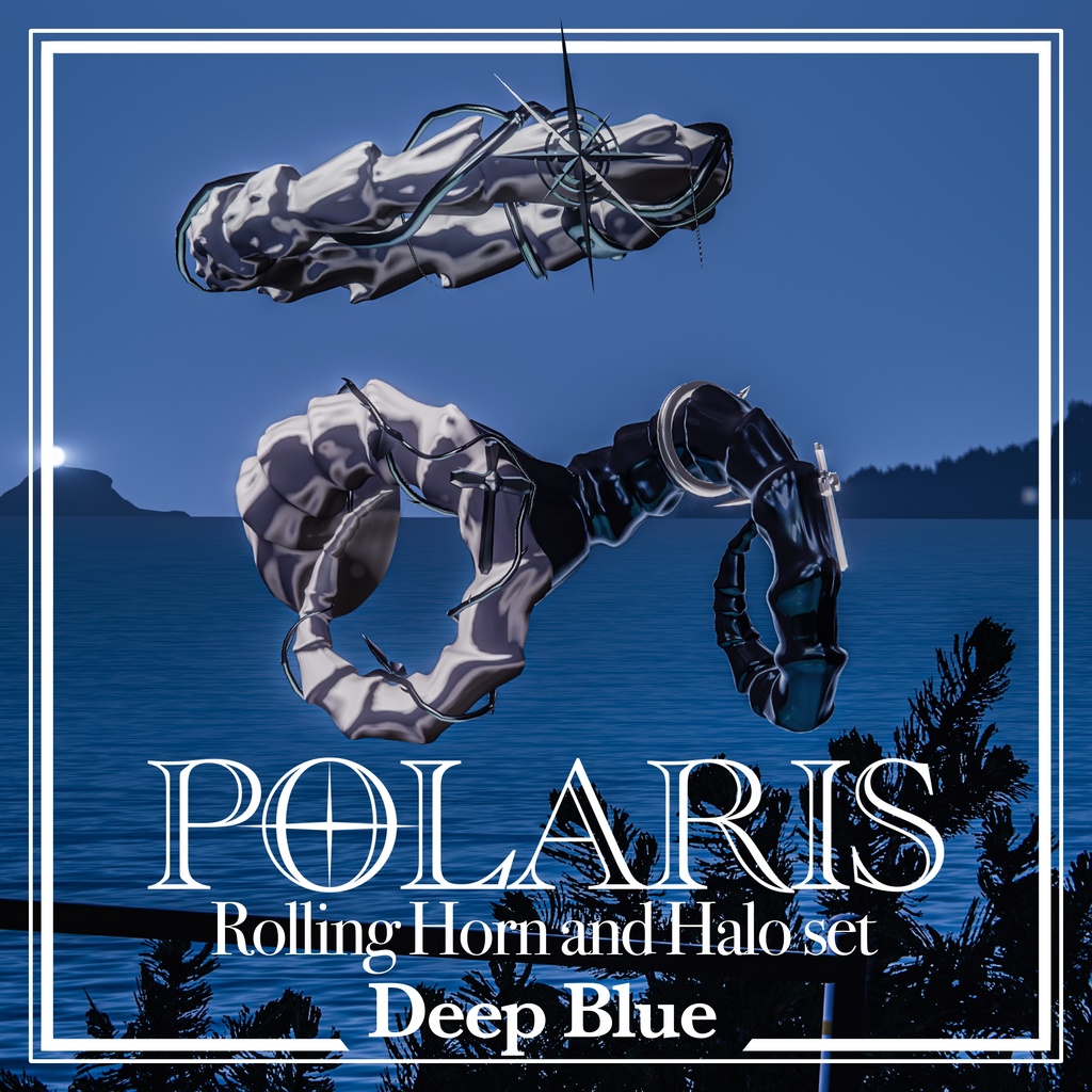 POLARIS Horn&Halo Set【Deep Blue】