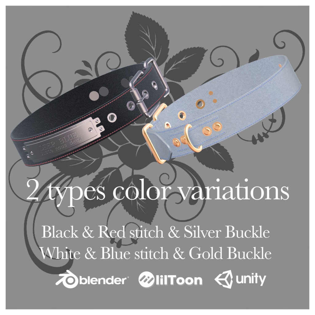 Sous la Rose Choker【DEEP BLUE】