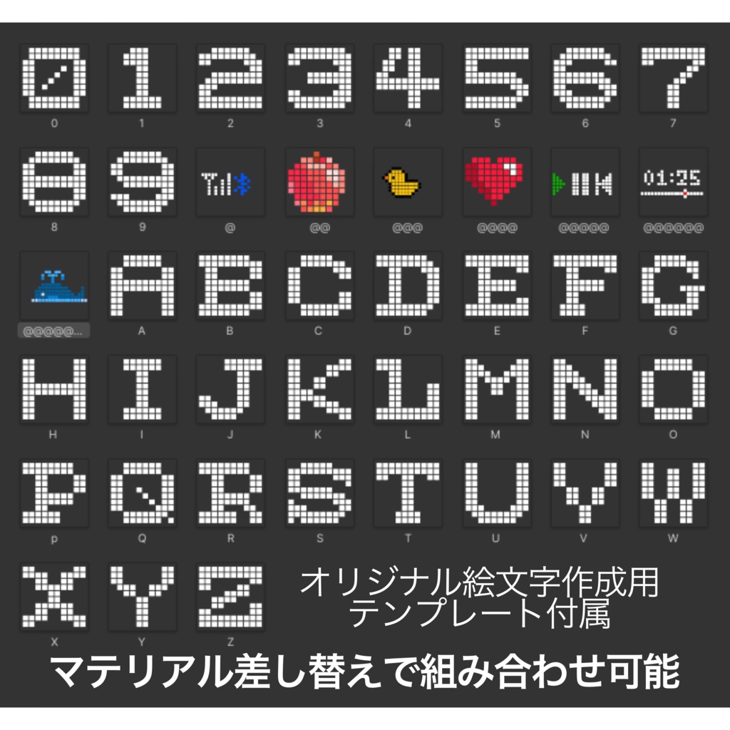 YURU-Bit Dot Signage Halo【DEEP BLUE】