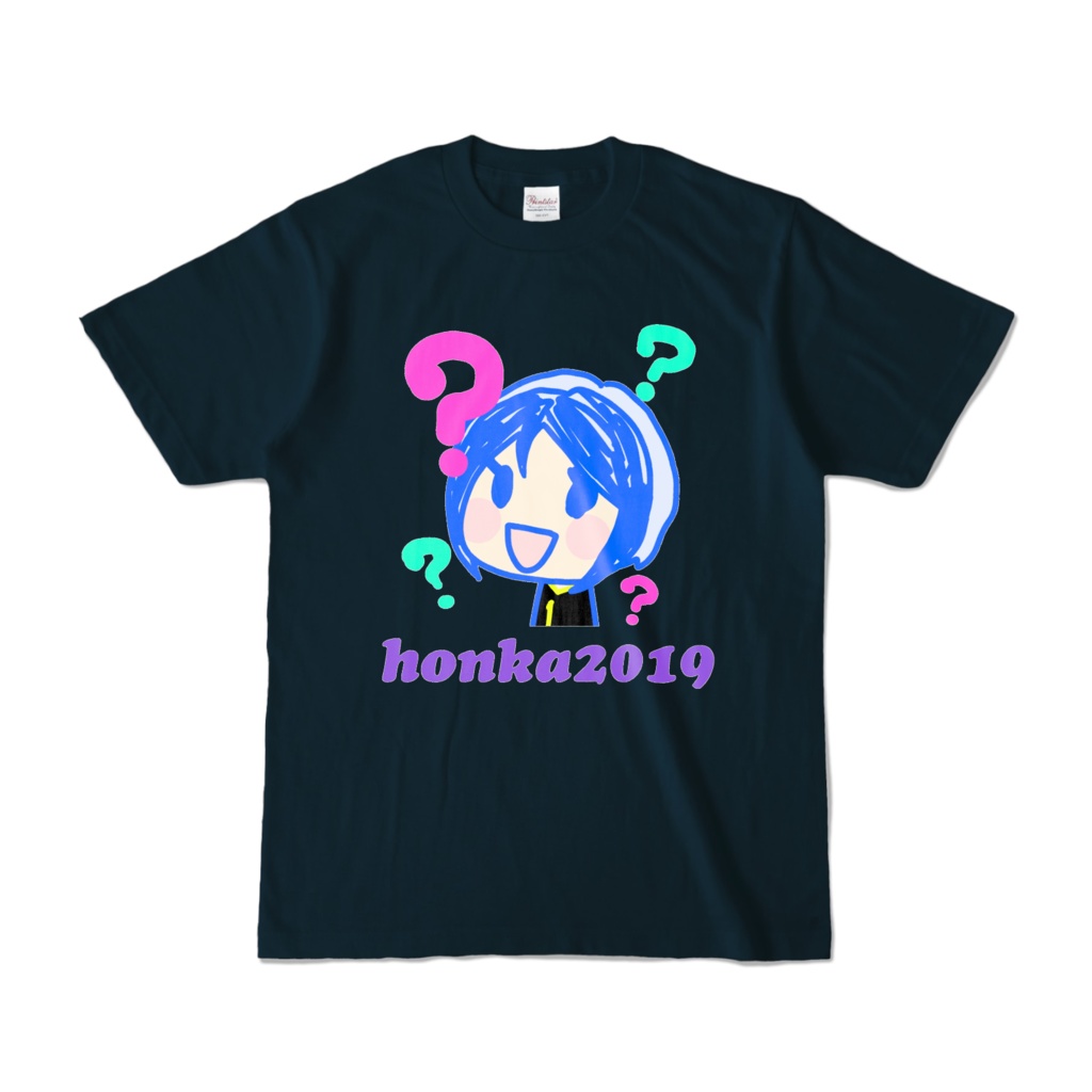 honka2019「？」ネイビーTシャツ