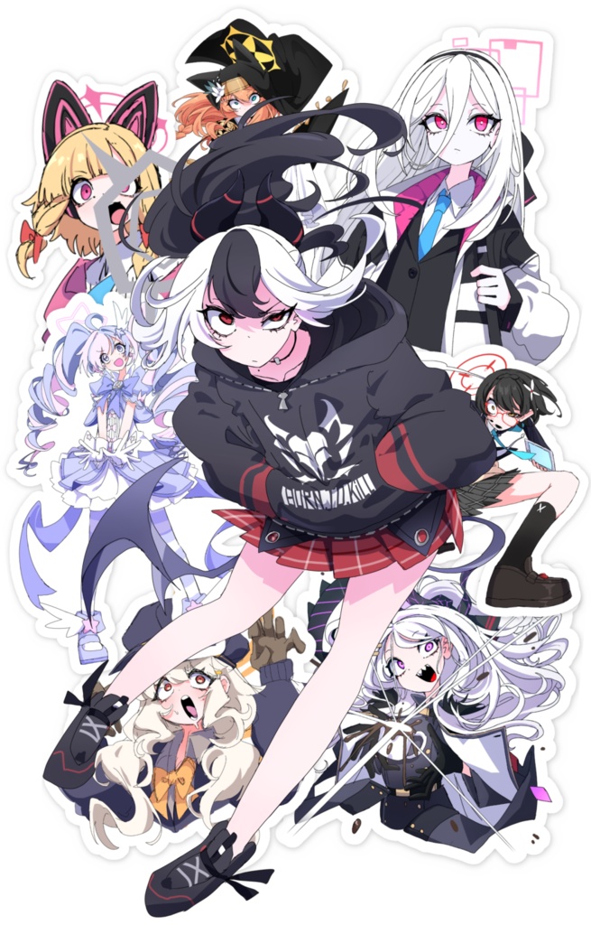 ブルアカ　スマホステッカー8種　II