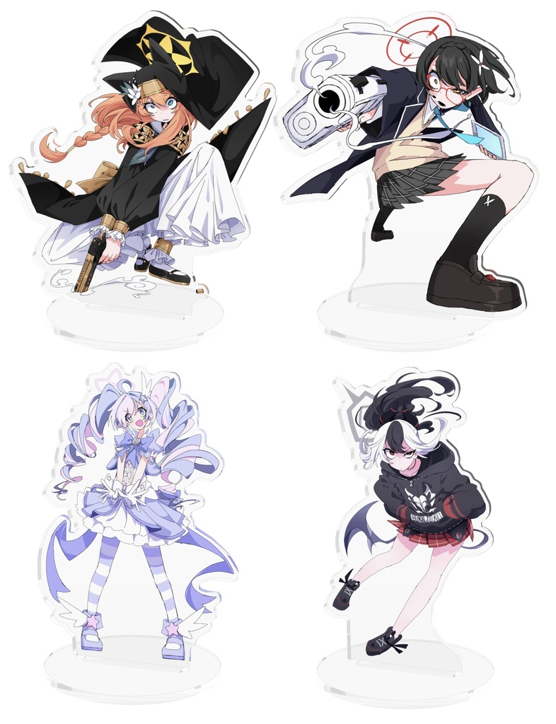 ブルアカ　アクリルスタンド　4種