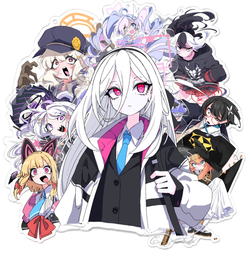 ブルアカ アクリルキーホルダー8種