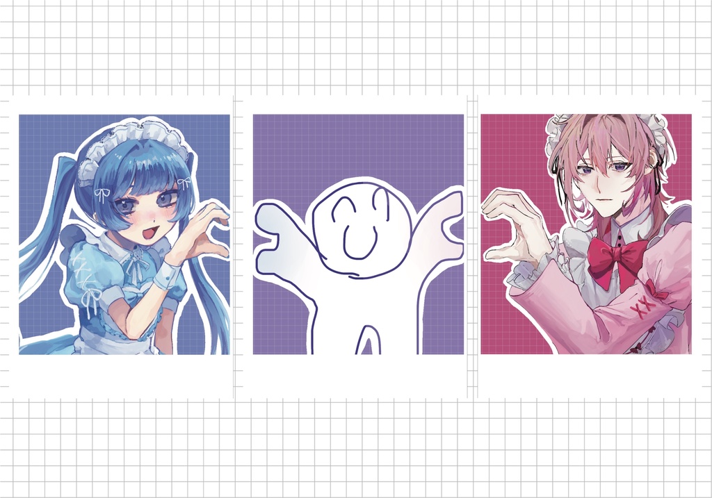 チェキ風カード　3枚セット