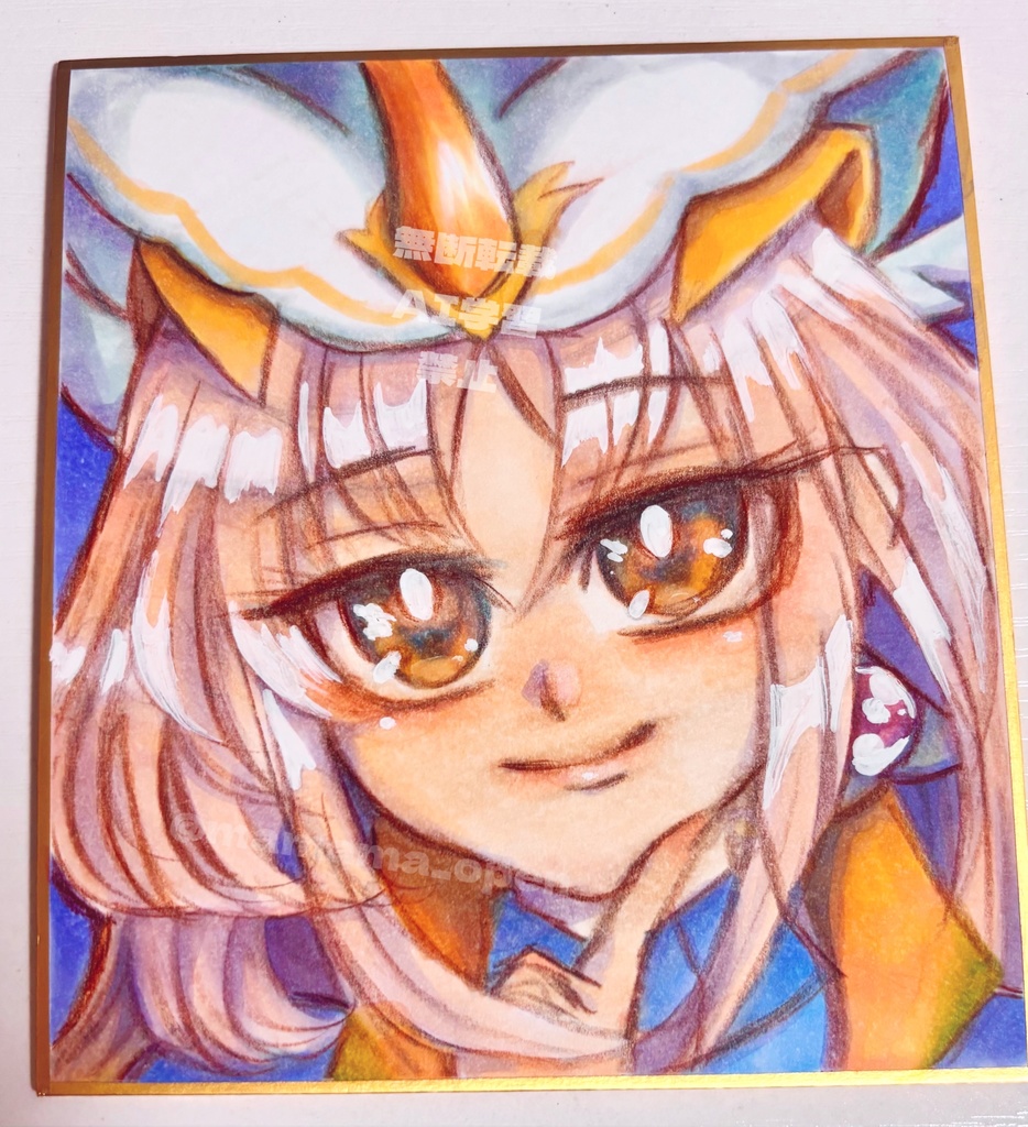 【遊戯王OCG】白き森のシルヴィ【アナログ色紙】