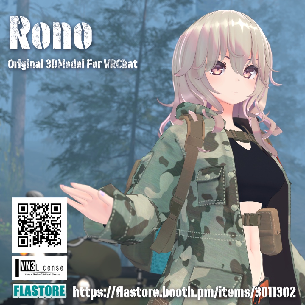VRChat向けオリジナル3Dモデル「Rono」