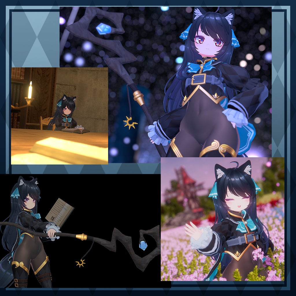 VRChat向けオリジナル3Dモデル「スヴァルトリリヤ」