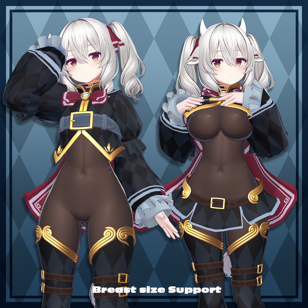 VRChat向け衣装「スヴァルトリリヤコスチュームセット」Milltina/FLASTORE専用