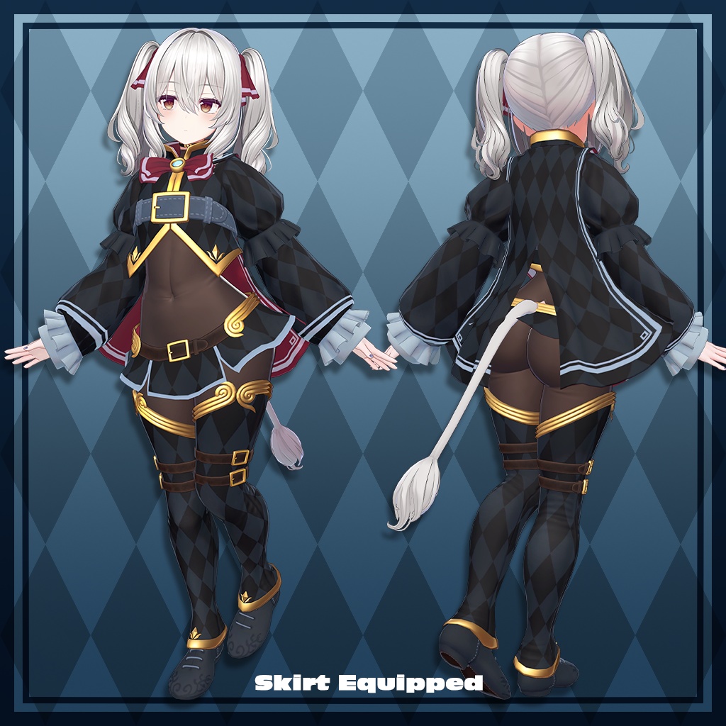 VRChat向け衣装「スヴァルトリリヤコスチュームセット」Milltina/FLASTORE専用