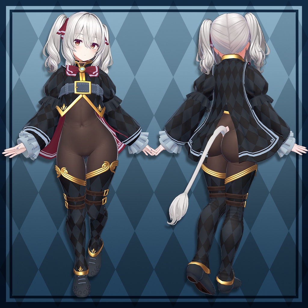 VRChat向け衣装「スヴァルトリリヤコスチュームセット」Milltina/FLASTORE専用