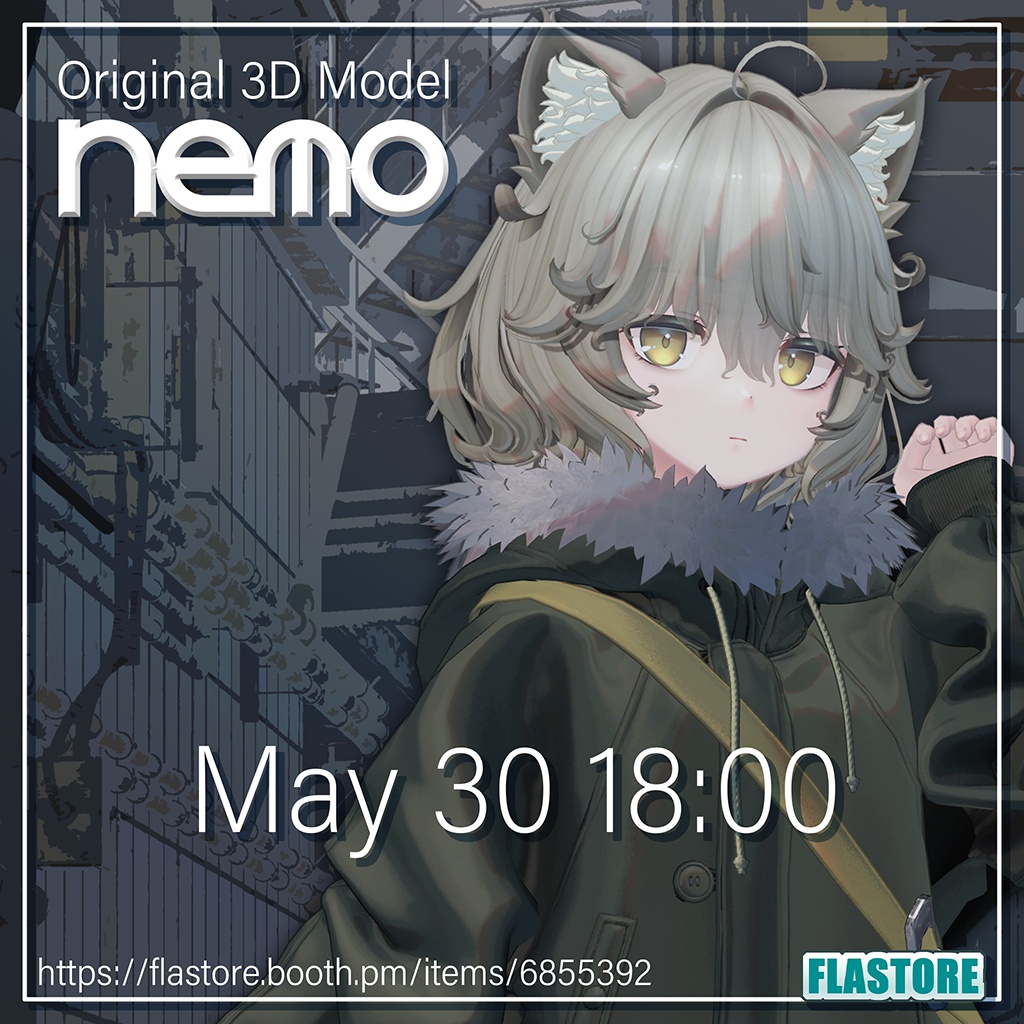 VRChat向けオリジナル3Dモデル「Nemo」