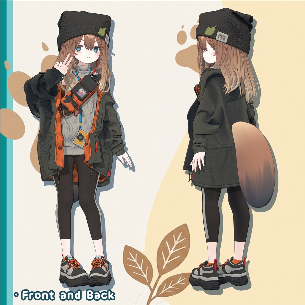 VRChat向けオリジナル3Dモデル「こごみ」Mobile対応