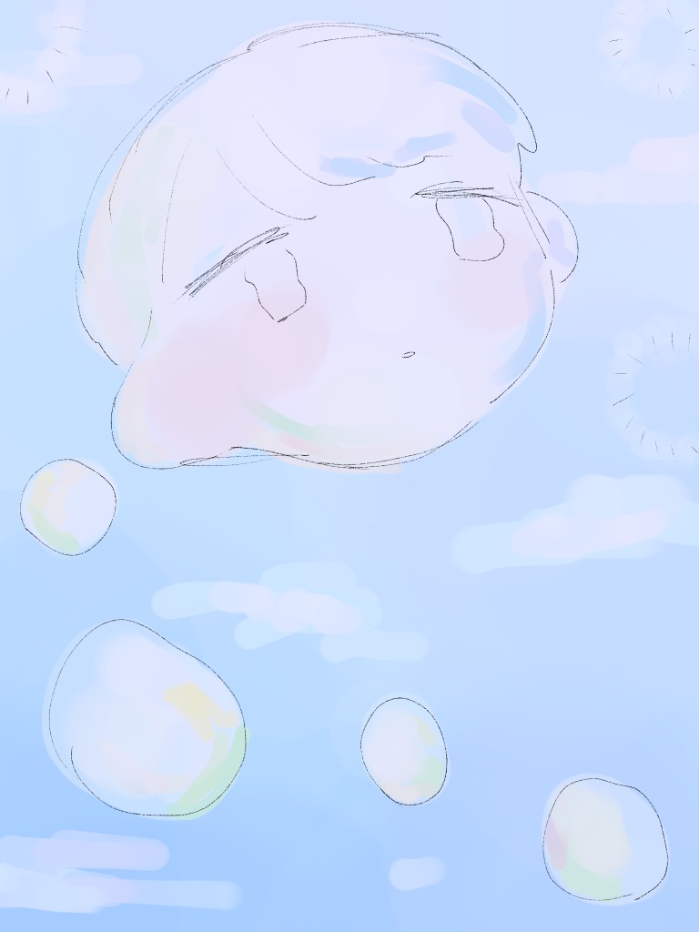 こわれてきえる ステッカー