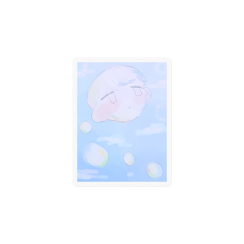 こわれてきえる ステッカー