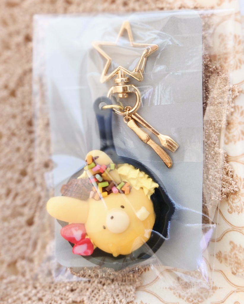 ホットプレートのウサギちゃん ストラップ キーホルダー