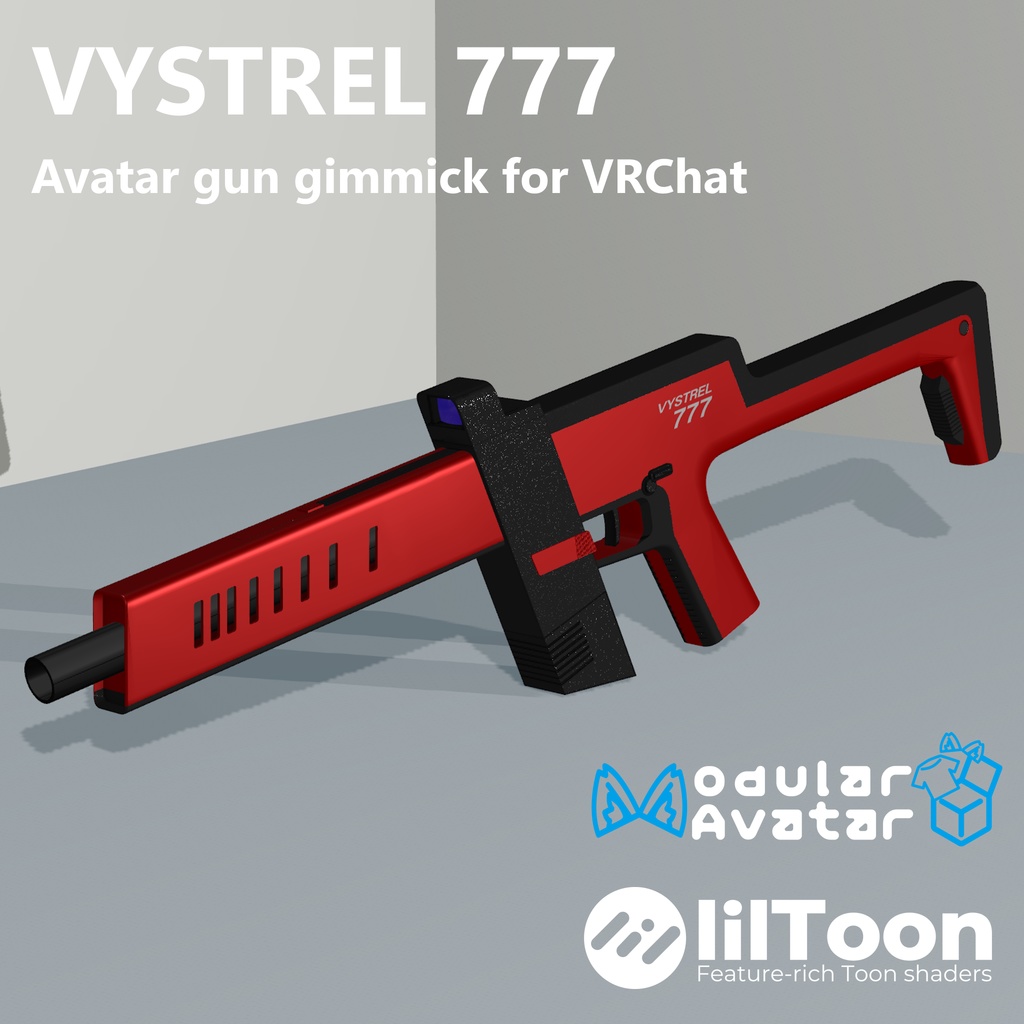 【VRC想定】Vystrel 777 PCC【射撃ギミック付き】