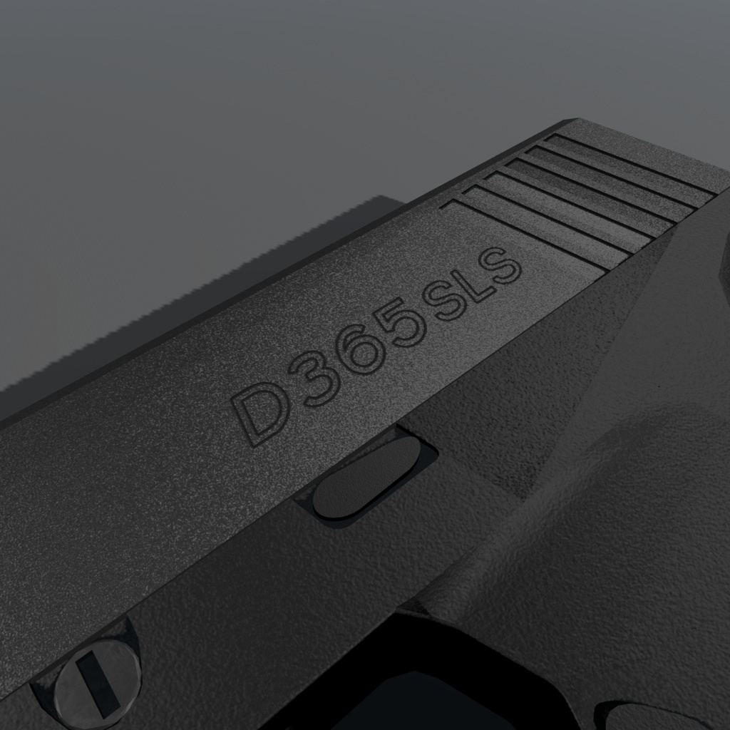 【販売記念セール中!!】【VRC想定】D365 SLS 小型自動拳銃【射撃ギミック付き】